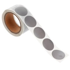 300Pcs Reusable Silver Round Label Stickers PVC Adhesive for Gift Wrapping