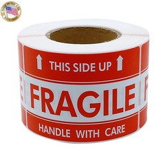 24000 Labels 2×3 FRAGILE This Side Up Shipping Mailing Handle with Care Stickers