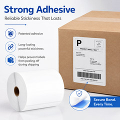 4×6 (102 mm x 152 mm) Shipping Labels 500 Labels/Roll Perforated for Zebra 3Roll