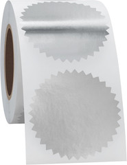 2″ Certificate Paper Reward Stickers Embossing Labels with Serrated Edge 300 Sti
