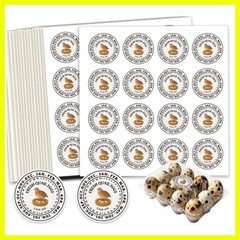 320 Pcs Quail Eggs Carton Labels, 2 Inch Round Fresh Quail Eggs Handling Stic…