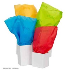 43 New EBAY Tissue Paper – Red, Blue, yellow and Green 20″ x 30″ sheets
