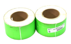Lot of 1000 Green Adhesive Labels All Temp 3″ x 6″ 500/Roll JBS-600-104830