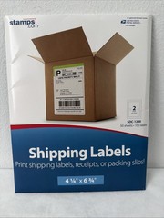 Stamps.com Label Sheet/ Stamps USPS Shipping Postage Labels 25 sheet – 50 labels