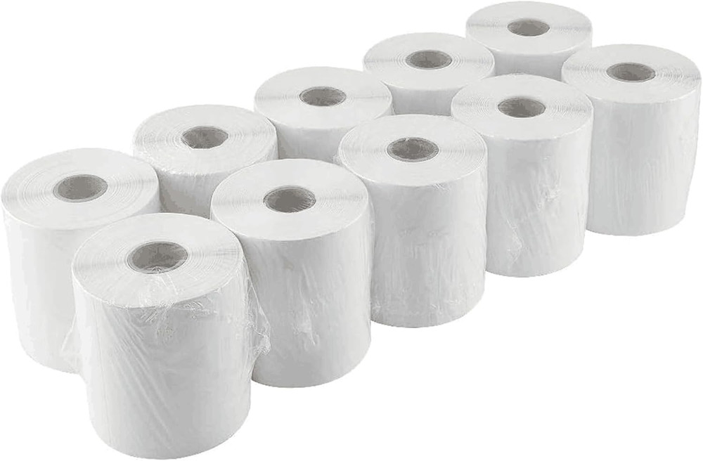 2500 PCS 4″X 6″ Thermal Shipping Labels, White Perforated & Strong Adhesive Dire