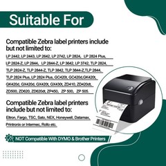 4Rolls Direct Thermal 2″x1″ Labels for Zebra GX420d LP2824 ZD410 ZD420 ZT220