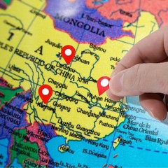 336PCS Map Location Marker Stickers Self Adhesive Travel Label Pins Craft Use