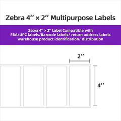 12 Rolls 4×2 Direct Thermal Shipping Labels 9000 Labels for Rollo Zebra Printers