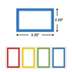 MFLABEL® Colorful Plain Name Tag Labels – 200 Stickers, 1 Rolls,