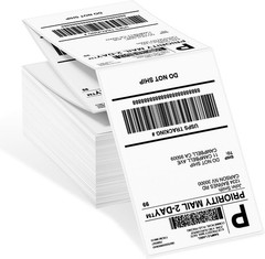 4″x6″ Direct Thermal Shipping Labels for Zebra & Rollo Printer Fanfold and Rolls