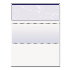 DocuGard Standard Blue Marble Top Check, 24 Pound, 8.5 x 11 Inches, 500 Sheets