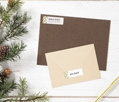 1pk 600 Labels Avery Easy Peel Address Labels, 2/3″x1-3/4″,Gold Confetti Design