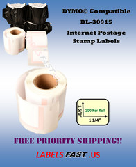 Stamp Labels White 30915 Dymo Compatible LabelWriter® 450 Twin Turbo BC+ EL60