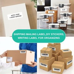 300Pcs 2x4inch Blank Stickers White Labels Self Adhesive Crafts Personalize Tag