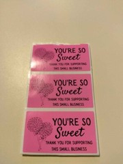 100 So Sweet- Shipping Labels Thermal Packaging Stickers 2.25″x1.25″