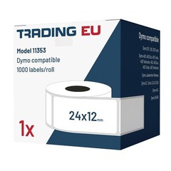 1x Etichetta compatibile con Dymo 11353 24 x 12 mm 1000 etichette per bobina