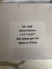 DK-1209 Labels Roll 29mm X 62mm 800 Labels Per Roll For Label Printer Lot of 4