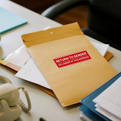 100PCS Return to Sender Not at This Address Stickers,Self Adhesive Labels Please
