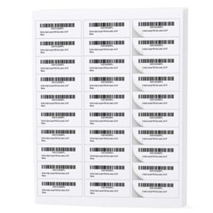 750-120000 2.625″ x 1″ Blank Laser / Ink Jet Mailing Adhesive Address Labels US