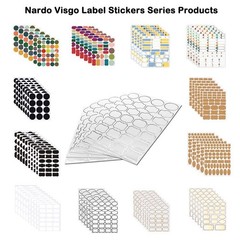 Self-Adhesive Natural Brown Kraft Bottle Labels – 192pcs Removable Stickers for