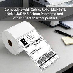 Thermal Shipping Labels 4×6 500 Pack Direct Thermal Perforated Stickers