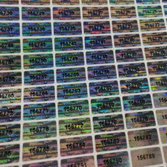 500 Original Tamper Proof Security Sticker Labels unique serial number 20 x 10mm