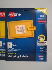Inkjet Permanent Shipping Labels 3-1/3” x 4” – 5 Pack – 750 Total Labels Case