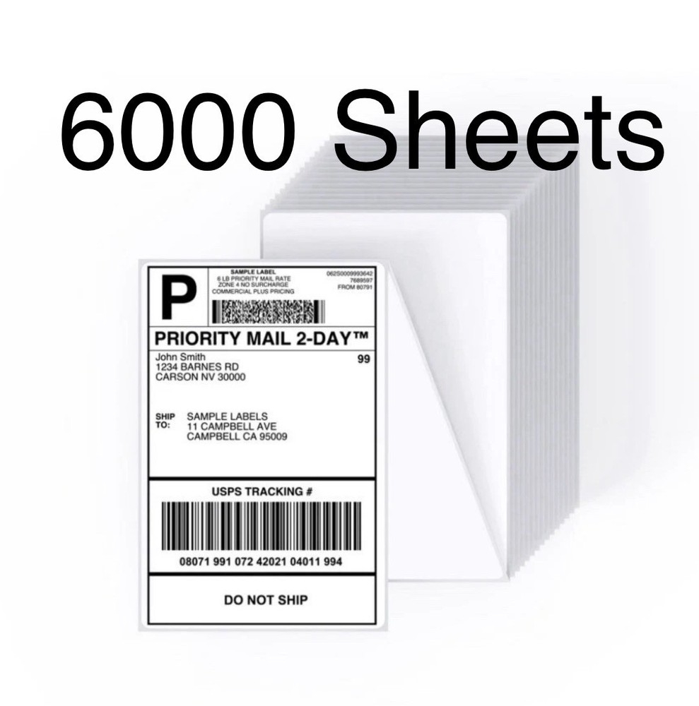 4X6 Inch Shipping Address Labels,For Inkjet or Laser Printer, USPS Mailing Shipp