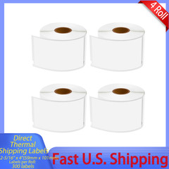 4x 2-5/16″x4″ 30256 Direct Thermal Shipping Labels for DYMO,10 Rolls/3000 Labels