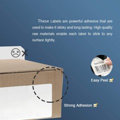 1 Roll 2.4″ x 100 ft DK-2205 Continuous Length White Paper Labels For Brother