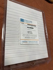 Online Labels OL350WX, 250 Sheets/3000 Labels, 2.5″ Round, Standard White Matte