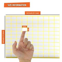 4950 Pack 45 Sheet White Rectangle Labels Small Blank Stickers for Home Office