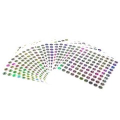 1 to 2000 Round Reflective Laser Number Stickers Self Adhesive Label Stickers…