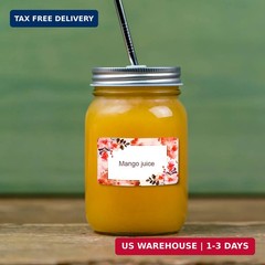 Labels for Jars 2″ x 1.2″ 250 Pcs Bottle Labels 4 Colors Name Tag Stickers Water