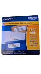 DK-1201 Brother Standard White Paper Address Labels 400 CT Lot Of 2 (9)