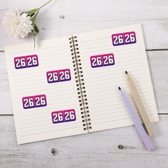 2025 Year Stickers Color Coding 3/4″ X 1 1/2″ File Folder 25 Year Label Coded