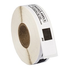 Non-OEM Fits BROTHER DK-1203 Labels – (6) Rolls of 300 + (1) REUSABLE FRAME
