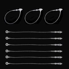 3000 PCS Clear 3 Snap Lock, Security Loops, Plastic Tag Fasteners, Clothes