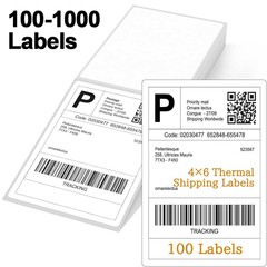 4″x6″ Fanfold Direct Thermal Shipping Labels for Zebra Rollo Printer 100x150mm
