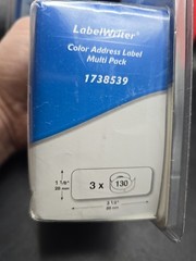 2 Dymo Labelwriter 3 Roll Multipack Blue Yellow White 1738539