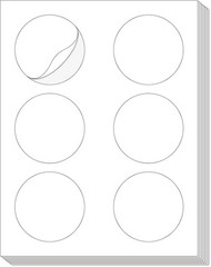 3” Diameters Round Printable 150 Labels Sticker Labels for Laser/Inkjet Prin…