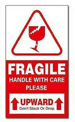 2″x3-1/2″ Fragile Upward Don’t Stack or Drop Labels Peel & Stick (9) RLS 300 EA