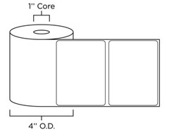4 Rolls 4×3 Direct Thermal Shipping Labels – 500 per roll – 2000 labels