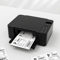 Shipping Labels with Rounded Corner, 8.27 X 5.32 Inches Half Sheet Self Adhesive