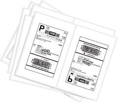 1000 round Corner Half Sheet Self Adhesive Shipping Labels for Laser and Ink Jet