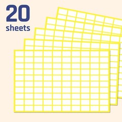0.5″ x 0.3″, 2000 Pack – Small Price Stickers, White Pricing Labels | Small Labe