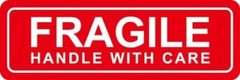 RED FRAGILE 1″x3″ & 2“x3” FRAGILE STICKER HANDLE WITH CARE FRAGILE DO NOT BEND
