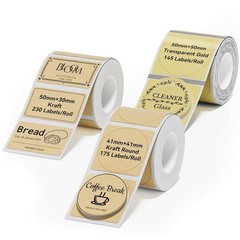 Thermal Label Tape 3 Rolls for B1 B2 B21 B31 B3S K3 Label Maker, NIIMBOT Label