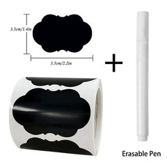 120pcs Chalkboard Labels Stickers collection Erasable Waterproof Tags Roll – NEW