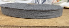 1” Dark Heather Grey Twill Tape Up to (3 Yards)